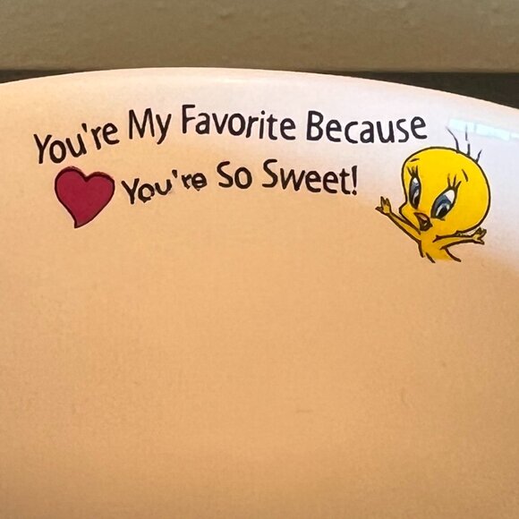 Vtg WARNER BROS Looney Tunes TWEETY BIRD Grandma You're My Favorite! 2000 Mug - Picture 2 of 10